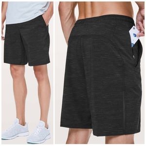 Lululemon Pace Breaker Short 9” Updated All Court Texture Deep Coal Black Size M